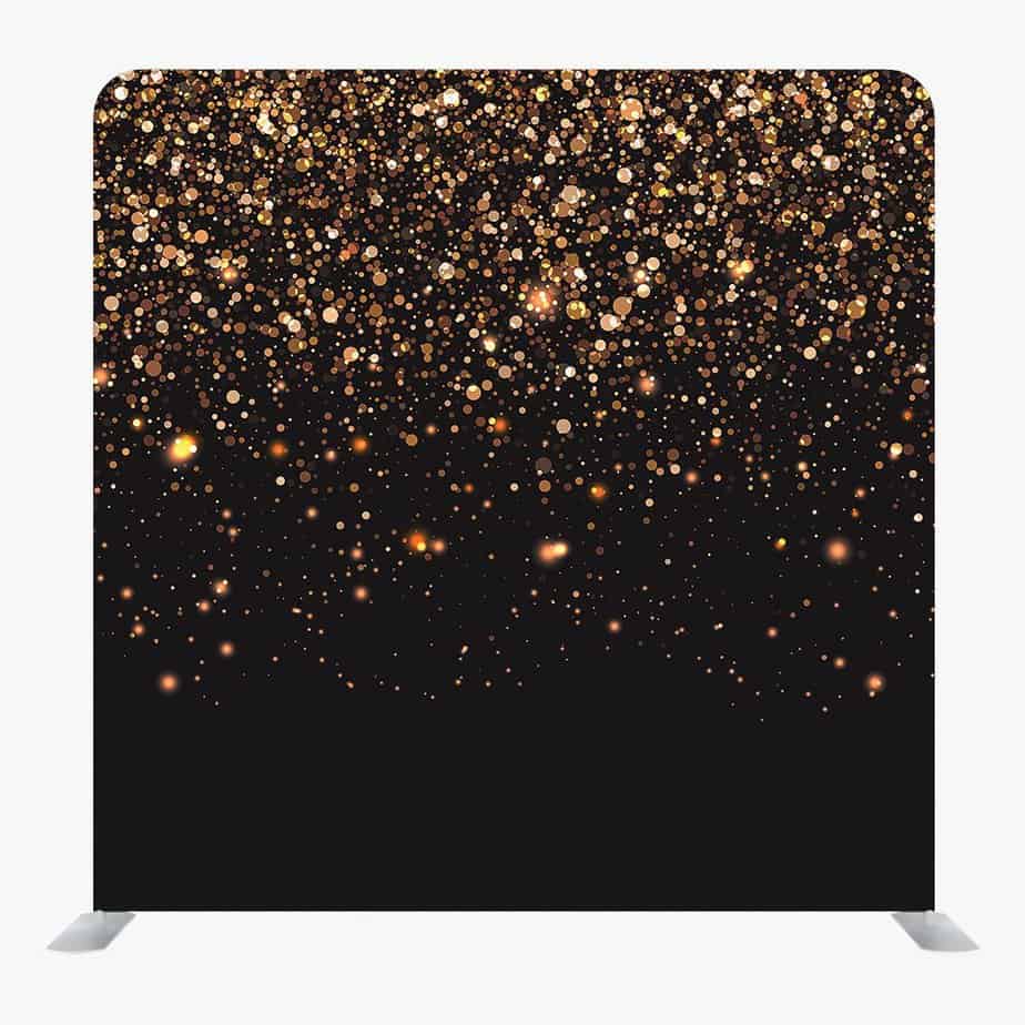 Glitter Gold & Black Backdrop Photo Booth Cornwall
