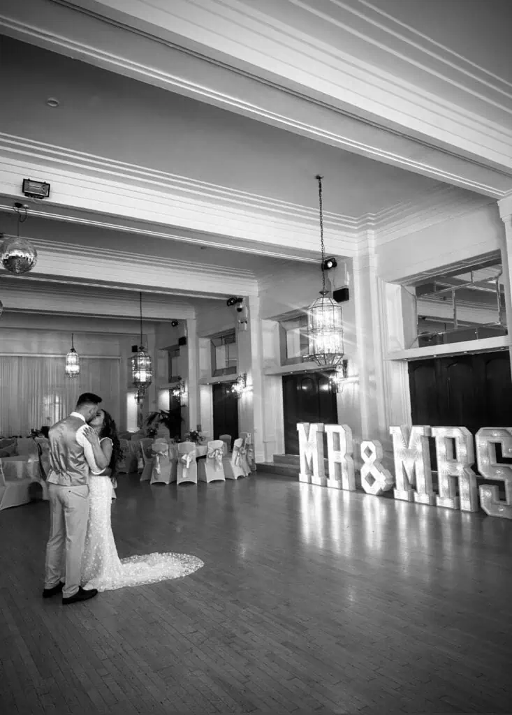 Mr & Mrs Light Up Letters Cornwall Hire