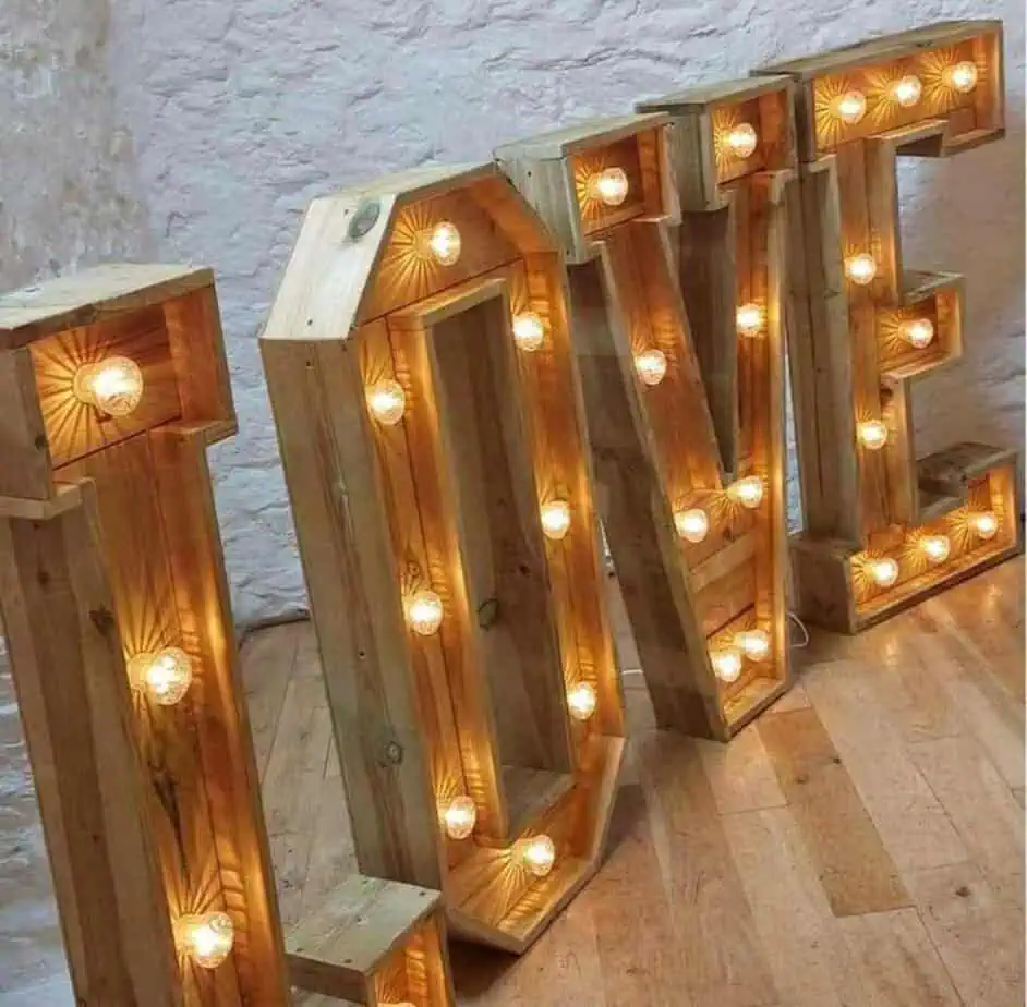 LOVE lights in rustic Cornwall Hire
